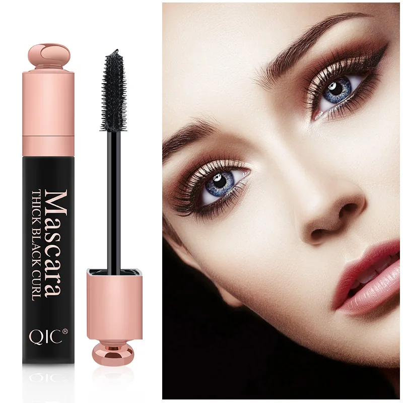 Тушь для ресниц 4D из шелкового волокна водонепроницаемая с защитой от пятен| |