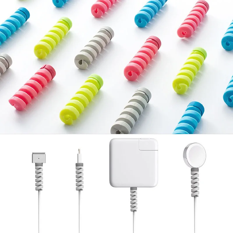 4 шт. защитные намотки для кабелей USB|Органайзеры кабеля| |
