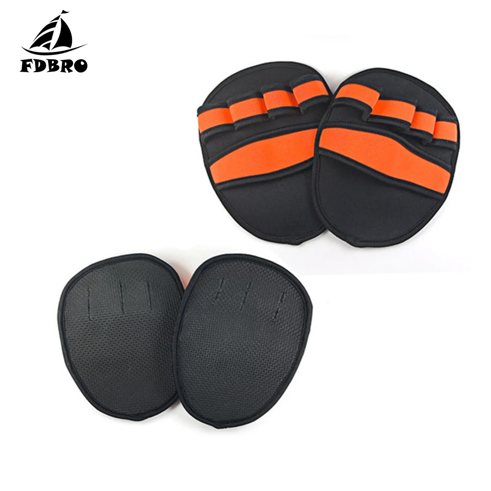 FDBRO 1 пара Противоскользящих легких тяжелых накладок для захвата ладоней