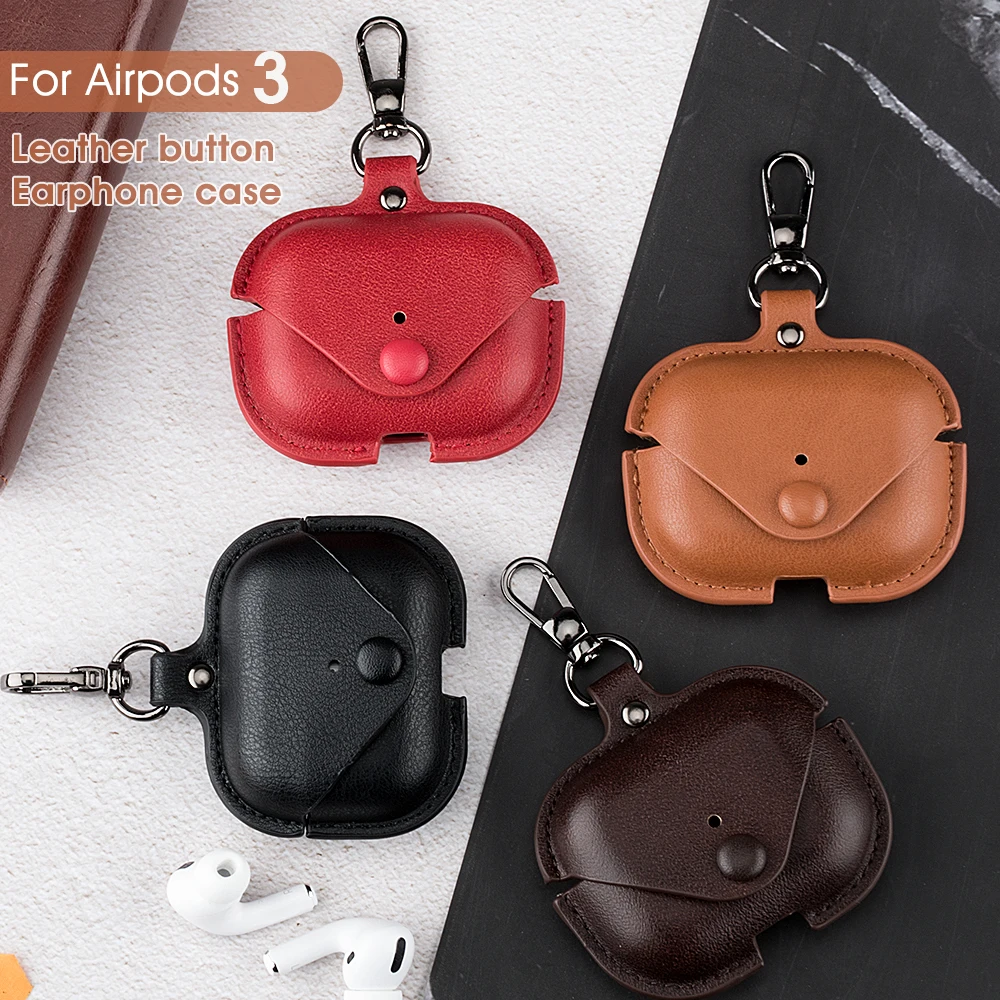 

Luxury PU Leather Cover For Apple Airpods Pro 1 2 3 Case pu Leather Earphone Case for Airpods Air Pods 3 2 1 2nd Earbuds Cover