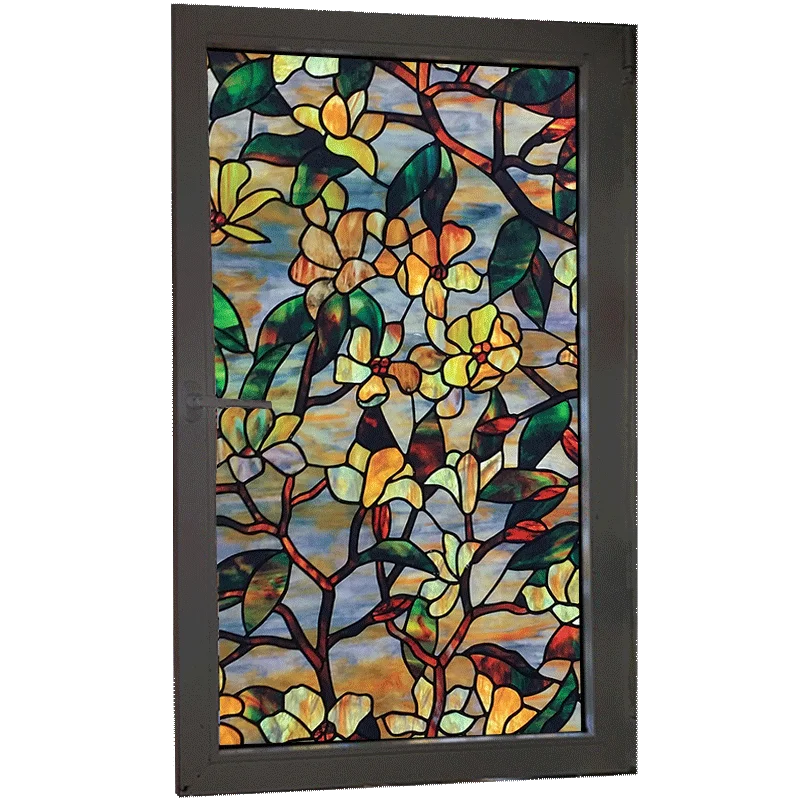 Лилия Магнолия стеклянная пленка статическое прилипание без клея контроль тепла