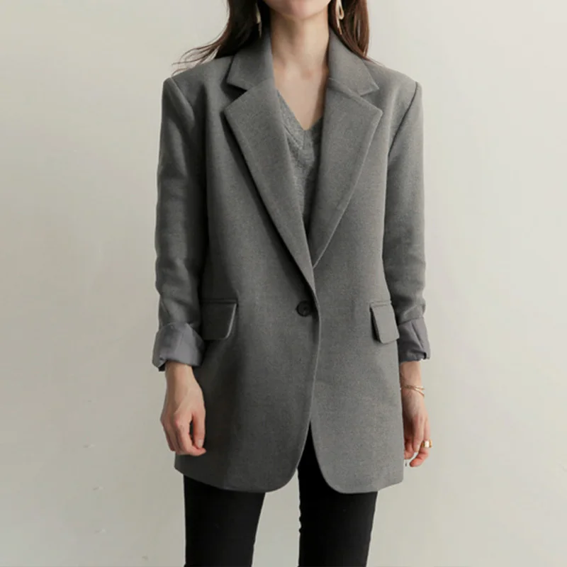 Ladies 2020 New black Blazer Feminino Plus Size 2XL Formal Jacket Women's Gary Blaser Female Suit Office Outwear LX1362                    