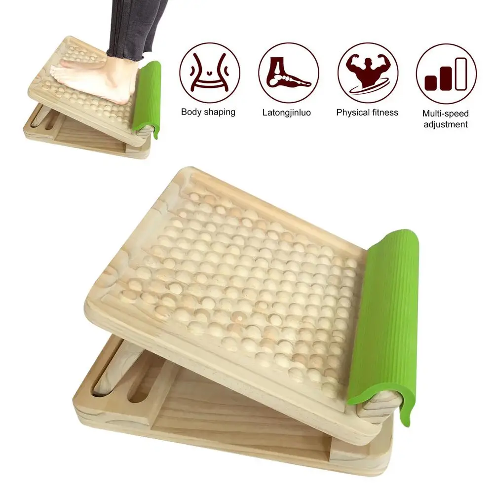 

New Wooden Portable Slant Board Foot Massage Calf Stretcher Incline Board Adjustable Ankle Stretching Wedge Boards Yoga Pedal