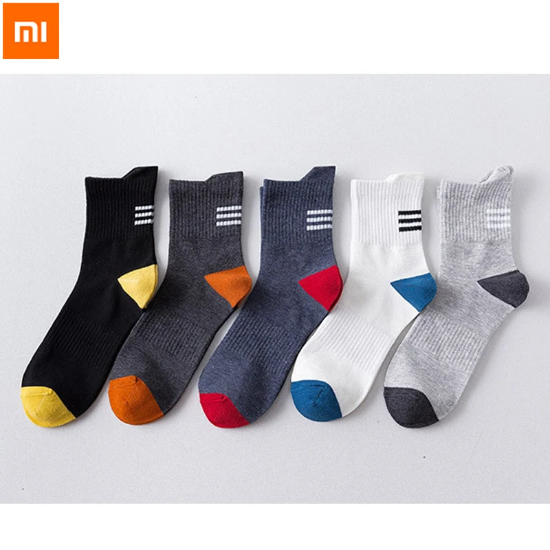 

1PCS xiaomi Cotton Men Socks Breathable Socks High Quality Mid-long deodorant sweat-absorbing Autumn Winter For Size 39-44