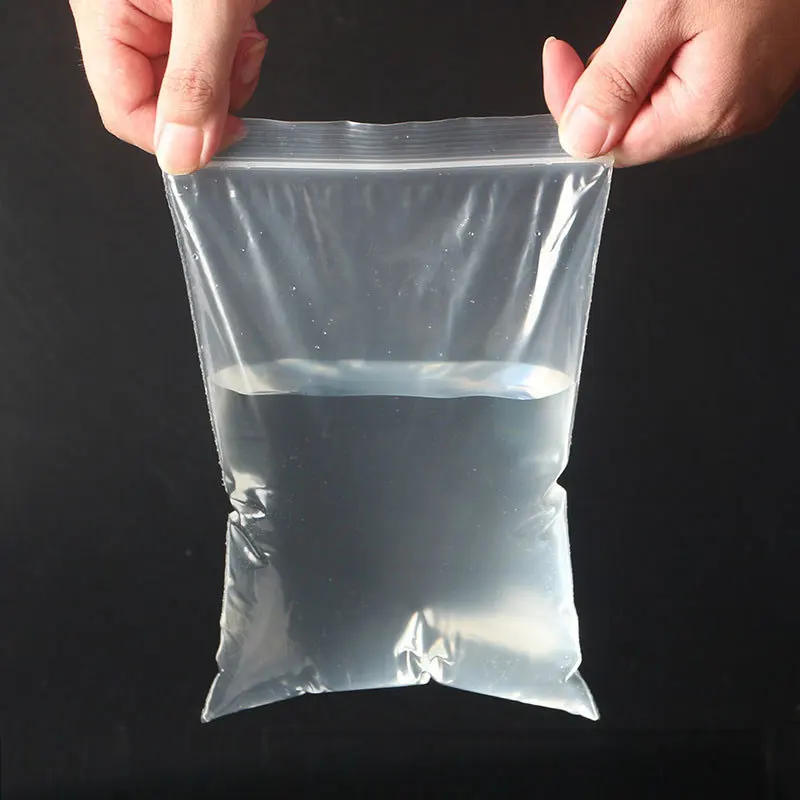 100 шт./лот кухонная прозрачная сумка на молнии многоразовая для хранения