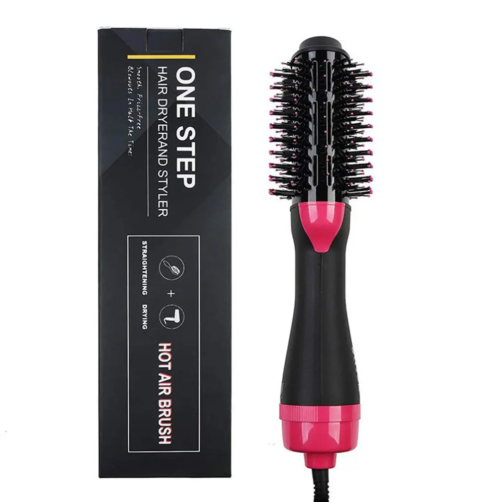 One Step Hair Dryer Brush and Volumizer Blow straightener and curler salon 2 in 1 roller Electric Hot Air Curling Iron comb