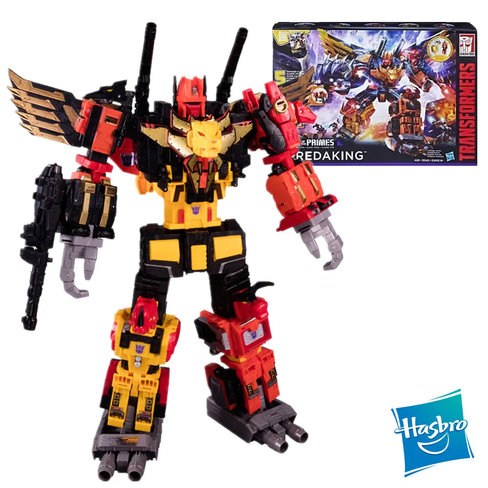 

45cm Hasbro Transformers Toys Leader War Tianyuan Supernatural Power Titan Predaking Combination Action Figure Collection Model