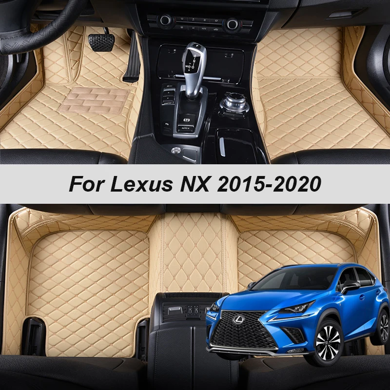 

100% Fit Custom Made Leather Car Floor Mats For Lexus NX 2015 2016 2017 2018 2019 2020 Carpets Rugs Foot Pads Accessories