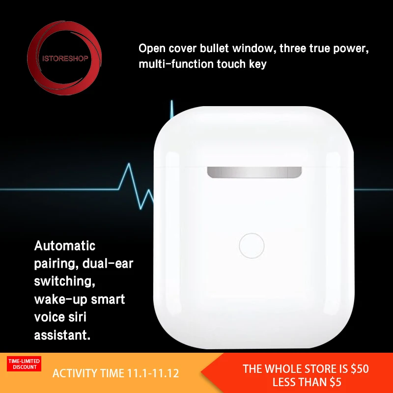 Istoreshop последняя i80 tws Беспроводная bluetooth гарнитура для iPhone и Android