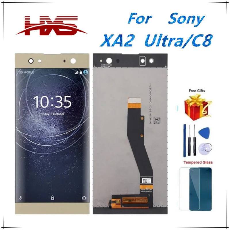 [H.X.S] для sony Xperia XA2 ультра ЖК-дисплей сенсорный экран с рамкой C8 ЖК Ultra дисплей XA2U H4233