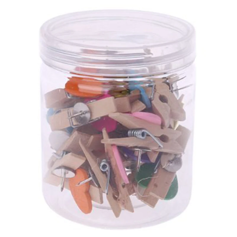 Штифты с деревянными клипсами в форме сердца штифты для пробковых досок