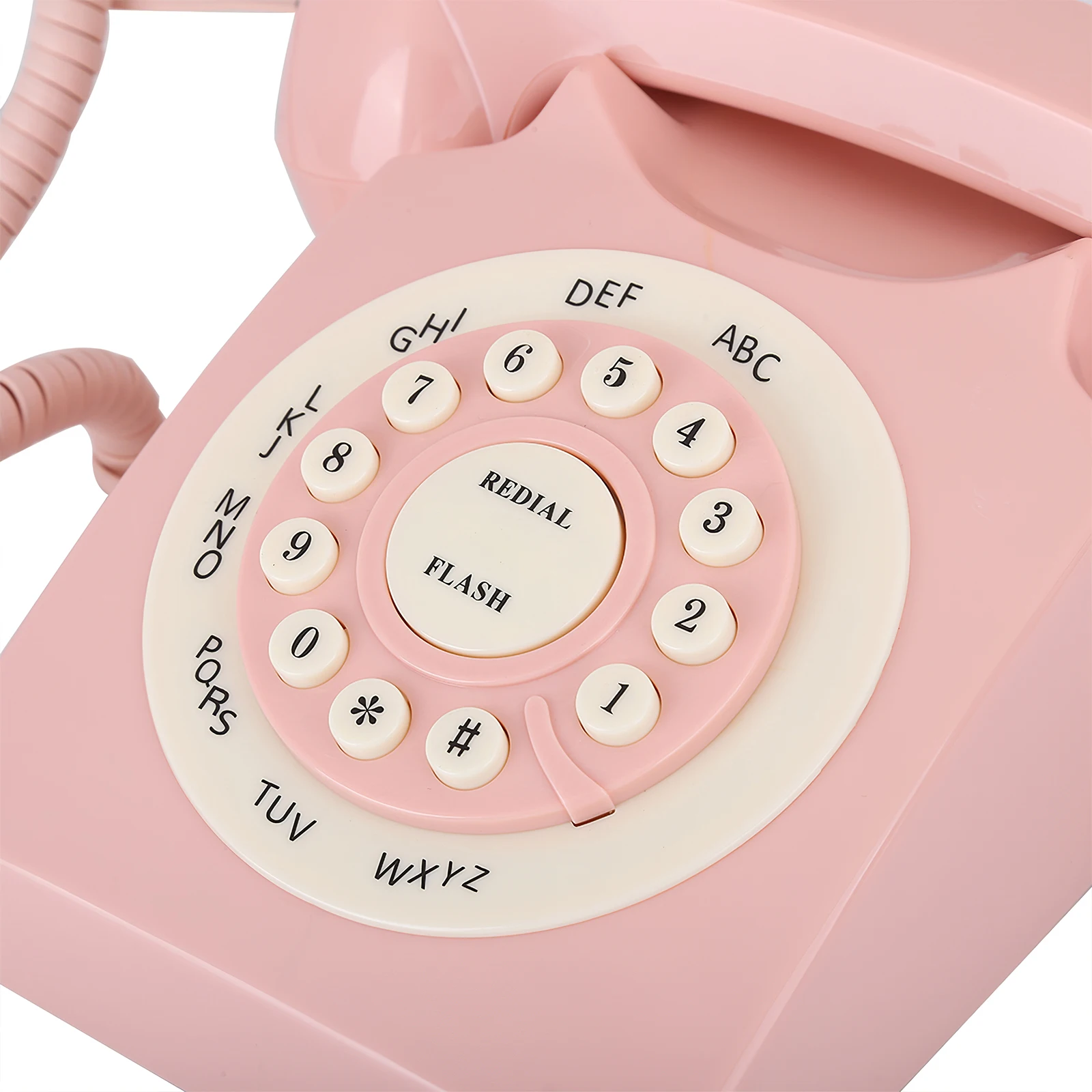 

Retro Telephone Plastic Classic Vintage Telephone Wired Telephone Corded Landline Telephone Retro Wire For Home Office Hotel