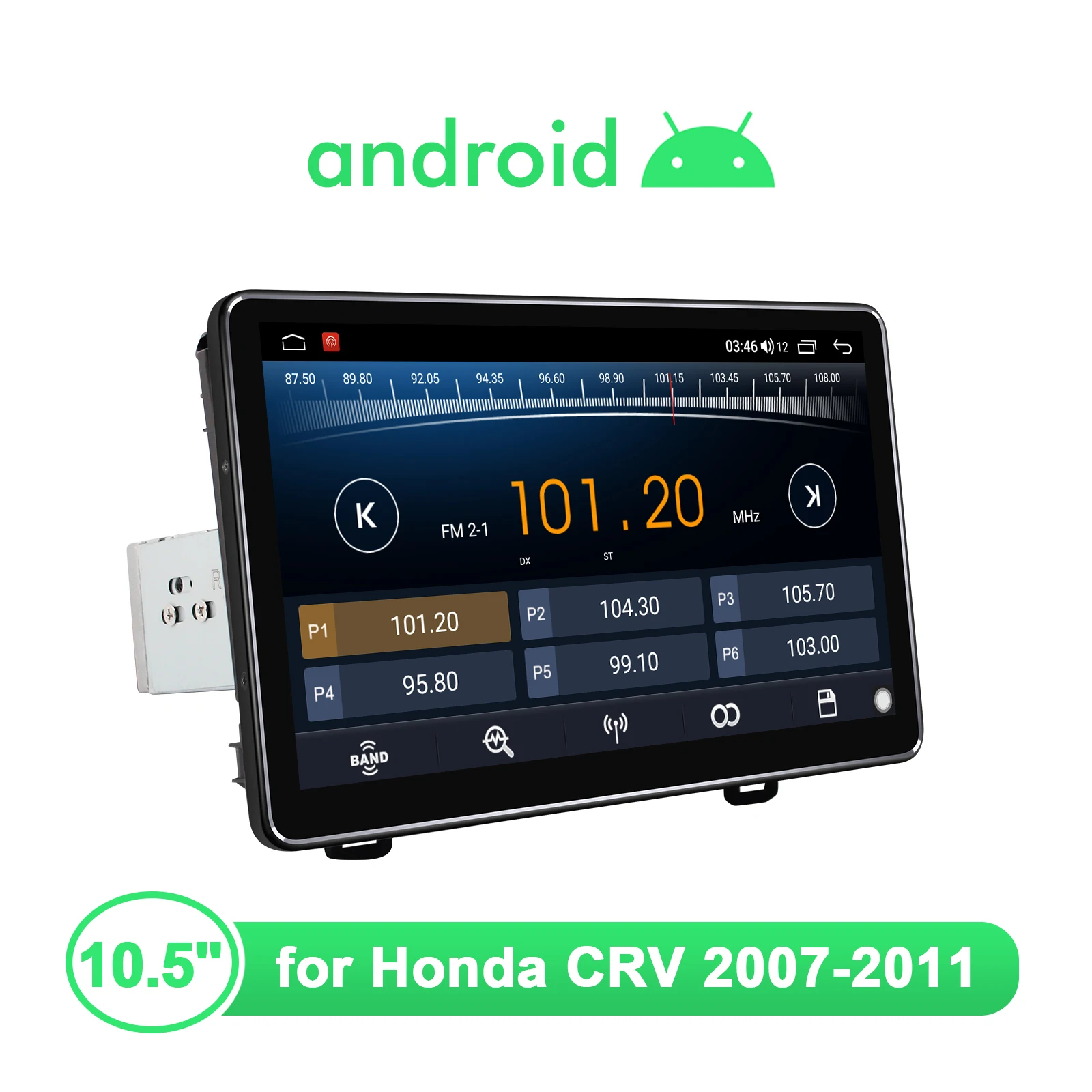 구매 안드로이드 10 헤드 유닛 자동차 라디오 스테레오 멀티미디어 플레이어 혼다 CR-V CRV 10.5 2007 2011