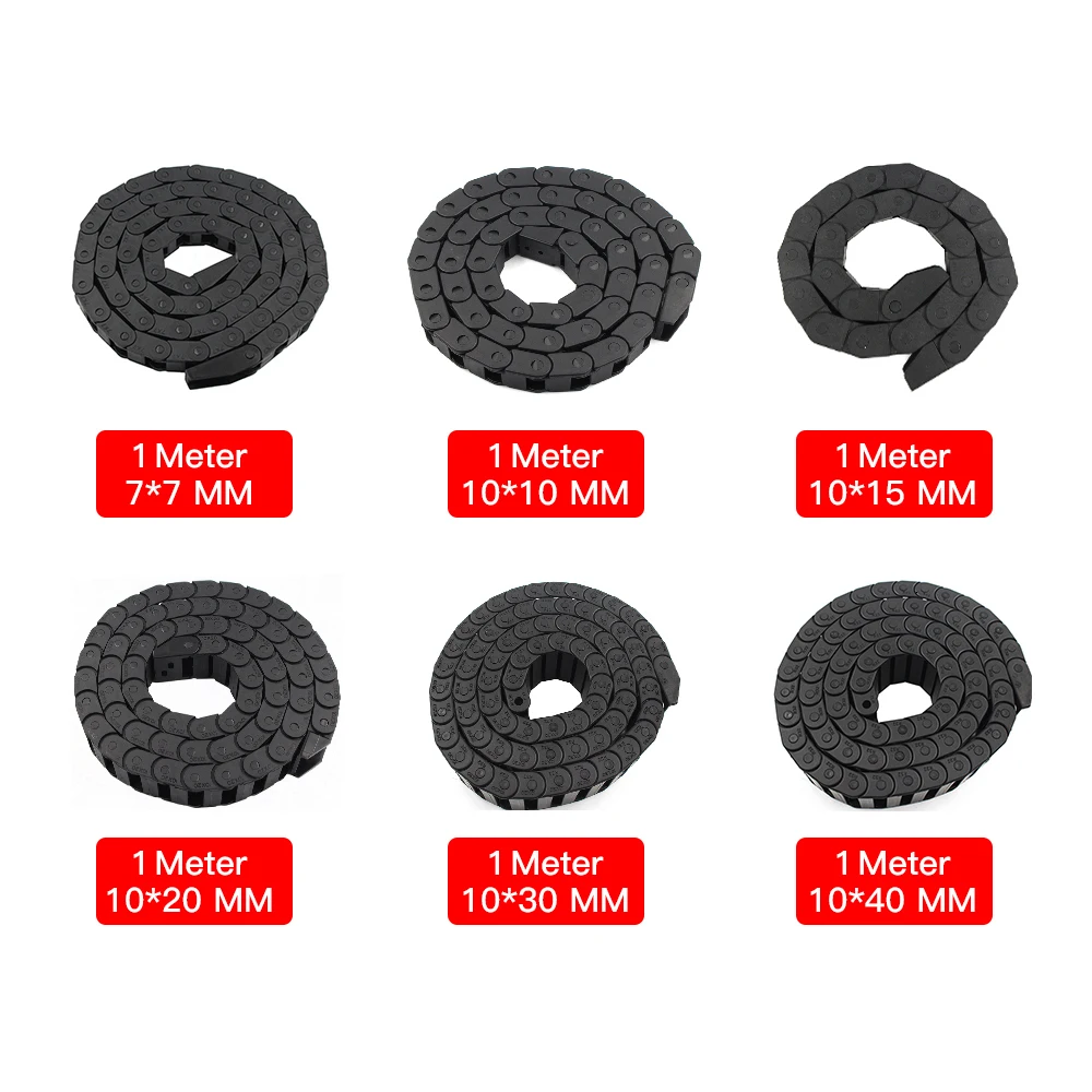 1 м кабельная Тяговая цепь пластиковая трансмиссионная для машинной несущей