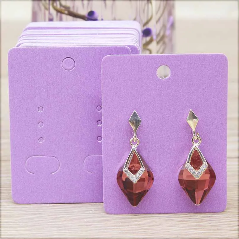 Карточки для демонстрации ювелирных изделий 5*6 5 см аксессуары сережек белые