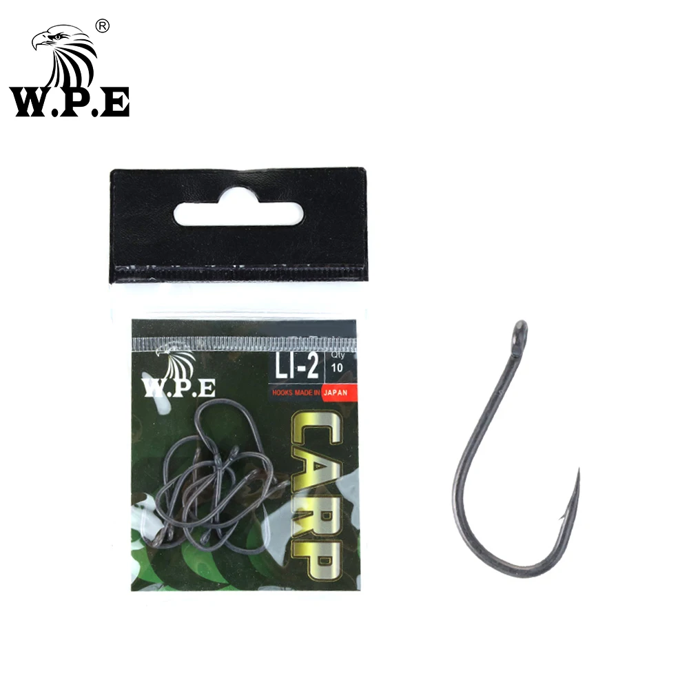 W.P.E фирменный рыболовный крючок с покрытием 30 шт./лот Размер 2 #/4 #/6 #/8 # зазубриной