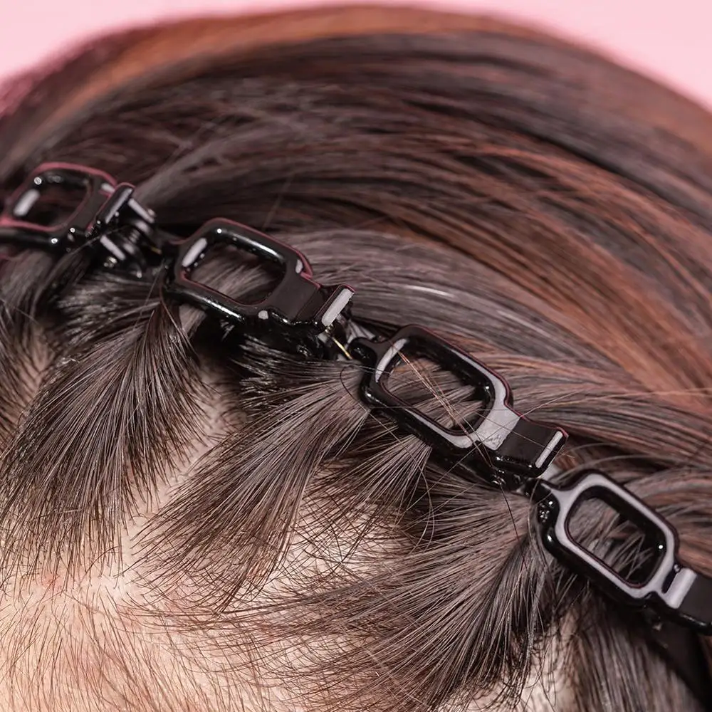 Двойная челка заколка для волос повязка на голову женщин двойная плетеная