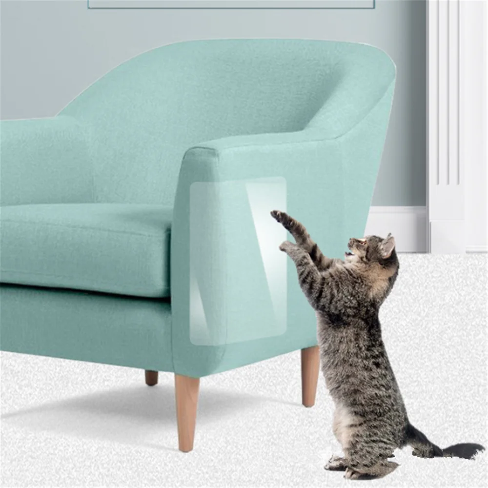 

6PCS Cat Scratching Guards Sofa Protect Mat Furniture Protection Pads Pet Anti-Scratch Sticker Cat Paw Tape Cat Claw Sticker Set