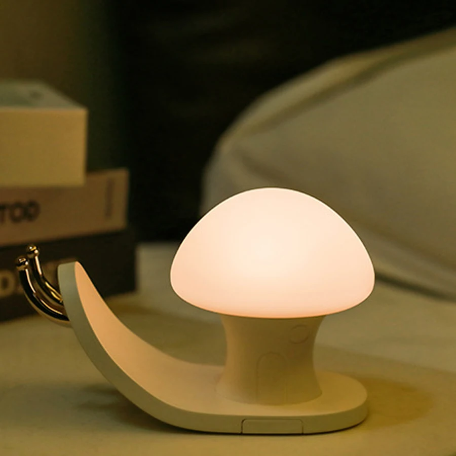 

Snail House Nightlight USB charging creative colorful LED children gift mobile phone holder silicone snail lampA571
