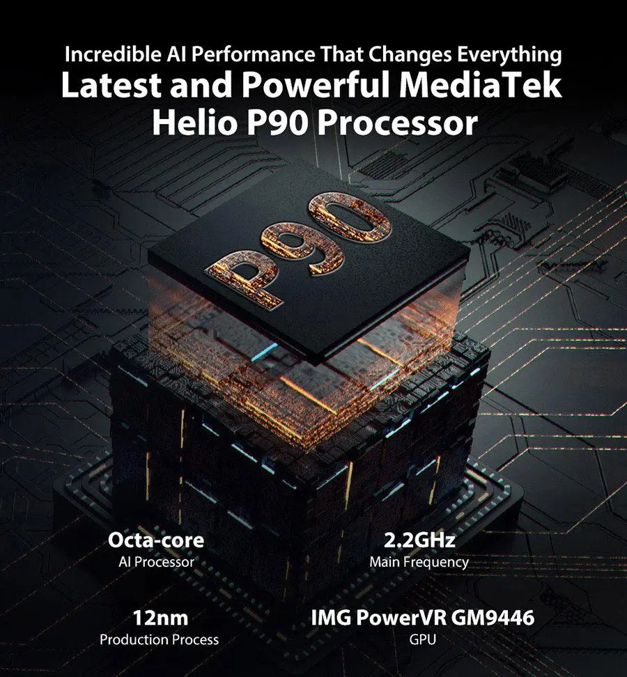 Ulefone Power 7 6,3 ''IP68 прочный Helio P90 Octa Core 8 ГБ+ 128 ГБ Android 9,0 48MP 4G глобальная версия 5 V/3A NFC мобильного телефона