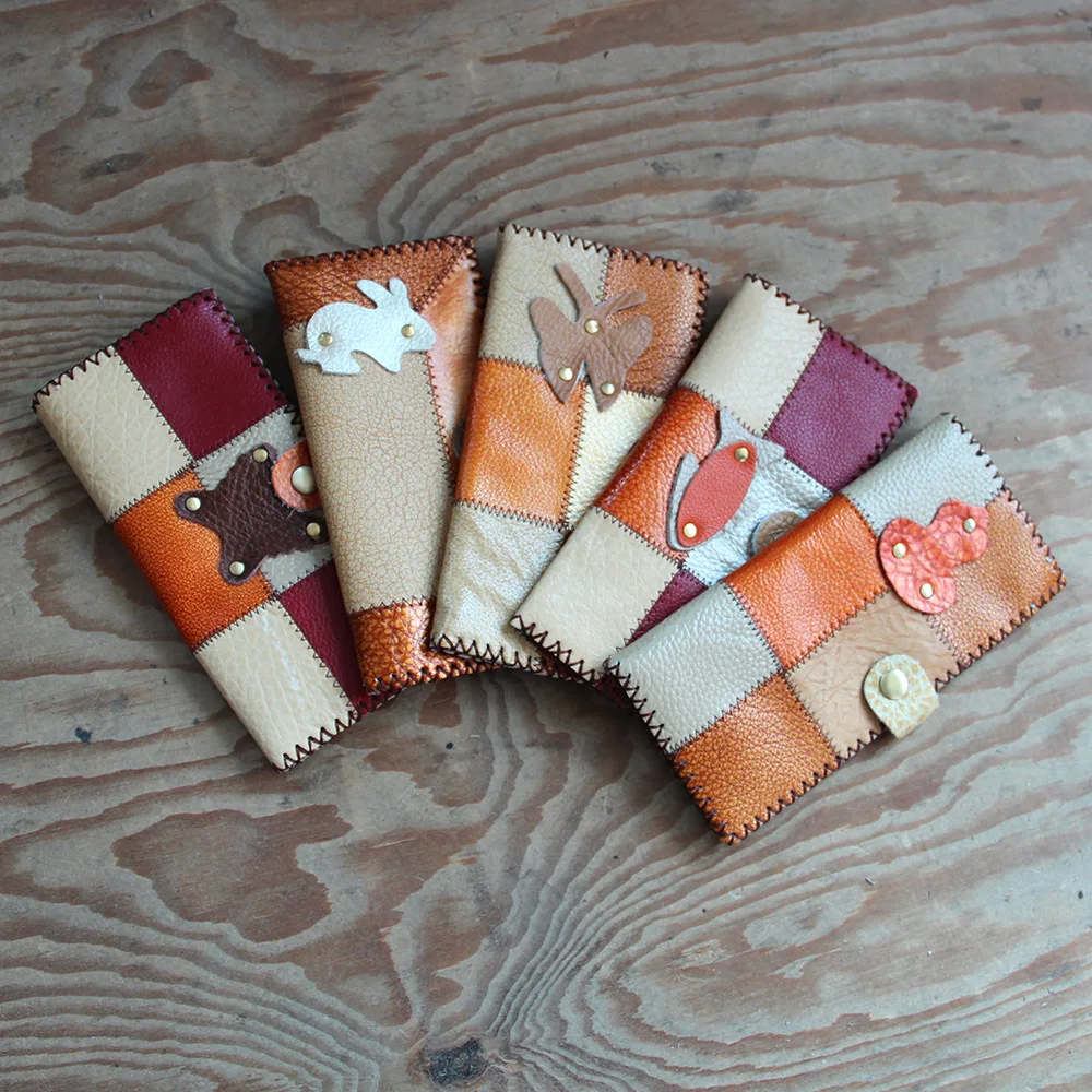 Новинка 2019 длинный женский кошелек ручной работы Большой вместительный сумки