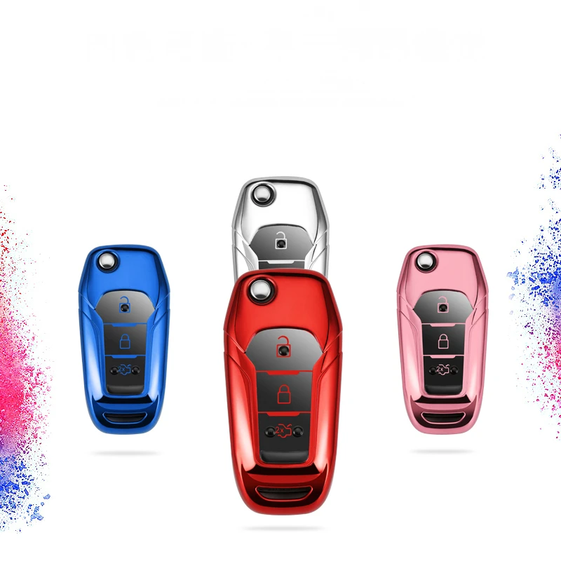 Новый Прочный мягкий защитный чехол для автомобильных ключей из ТПУ Ford Fusion Fiesta