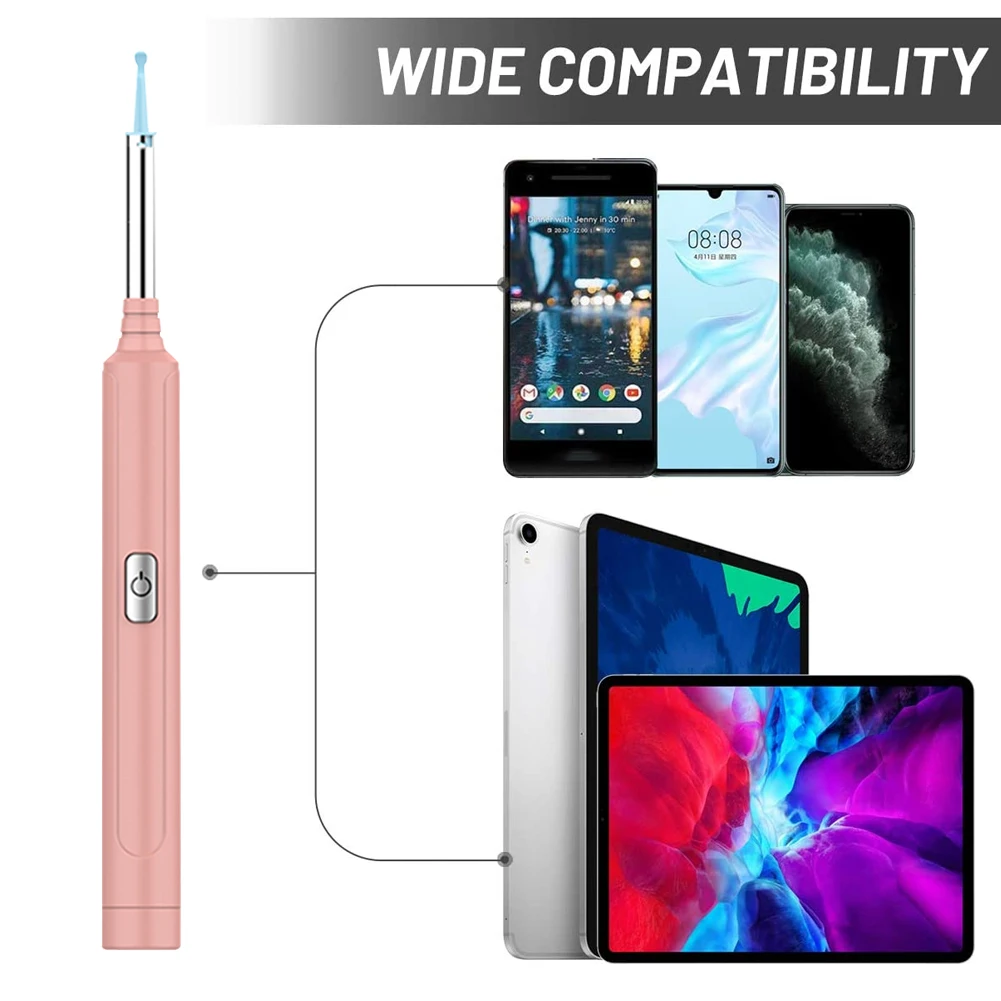 

Y8 Ear Wax Removal Endoscope Earwax Remover Wireless WiFi Ear Otoscope with HD Camera Gyroscope Earwax Removal Tool for Kids