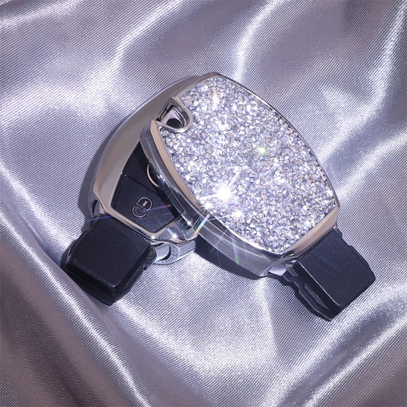 Роскошный Алмазный чехол для автомобильного ключа с кристаллами Чехол