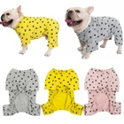 Хлопковая пижама для собак, комбинезон для французского одежда для бульдога, одежда шнауцера, одежда для домашних животных, пудель, Пижама для собак