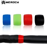 meroca 1 pair handlebar tape silica gel collar bike anti slip ring road bikcycle fixing iamok accessories
