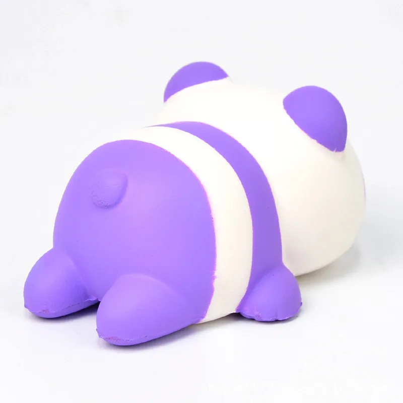 Мягкая пурпурная игрушка панда мягкая медленно восстанавливающая форму