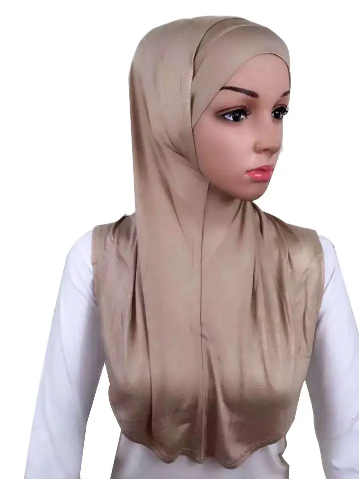 2 шт. мусульманский женский платок на голову тюрбан шапка длинный шарф шаль