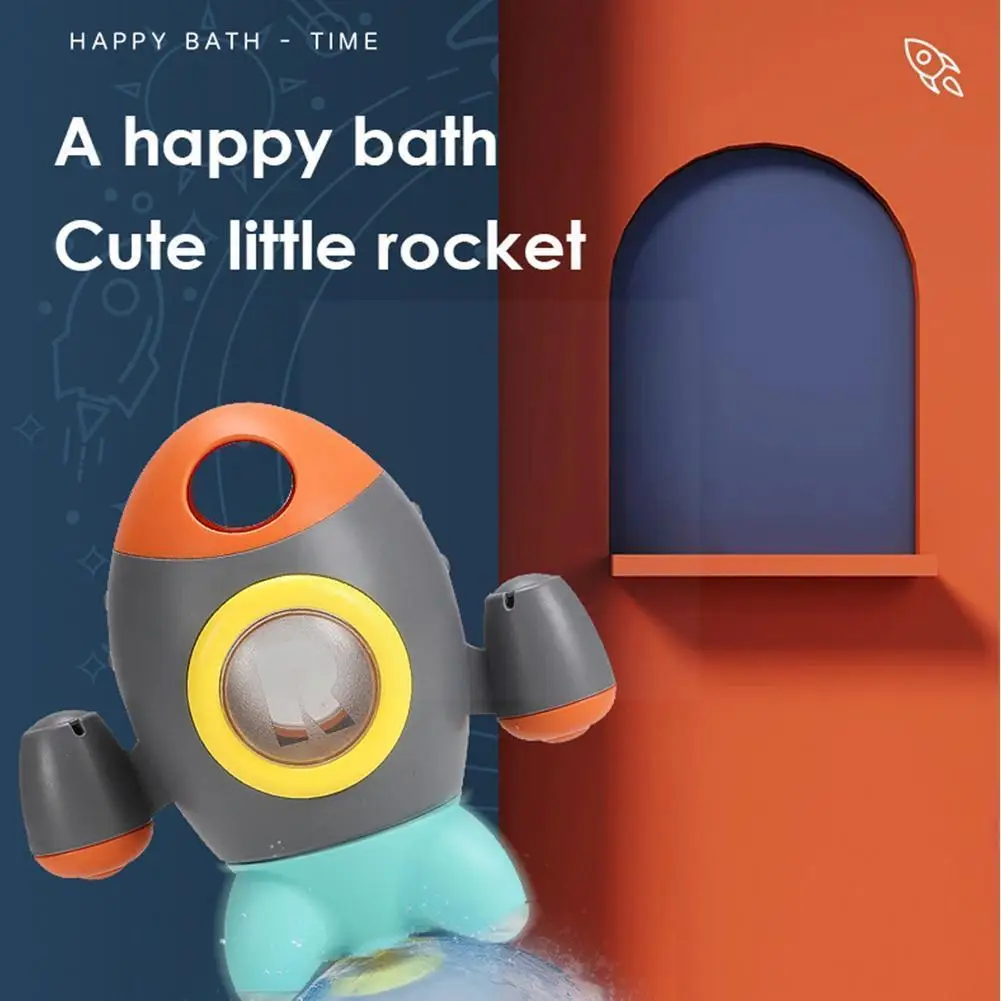 

Детские Игрушки для ванны, вращающаяся ракета с распылителем воды, игрушка для детей, плавательный бассейн, игровые игрушки, детские игрушк...