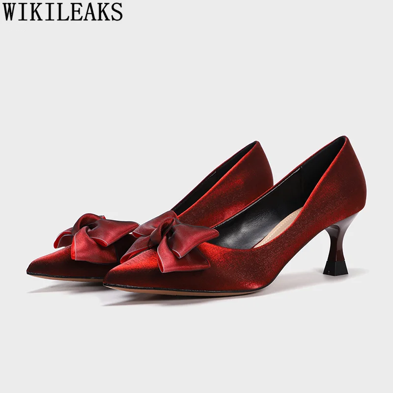 

Pumps Women Shoes High Heels Party Shoes for Women 2022 Kitten Heels Woman Butterfly Heels Chaussure Femme Talon Zapatos Mujer