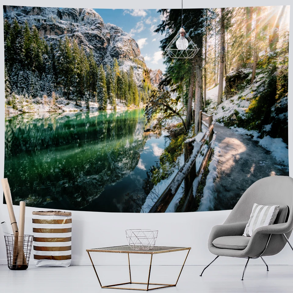 Гобелен с психоделическим принтом домашний декор украшение в стиле хиппи