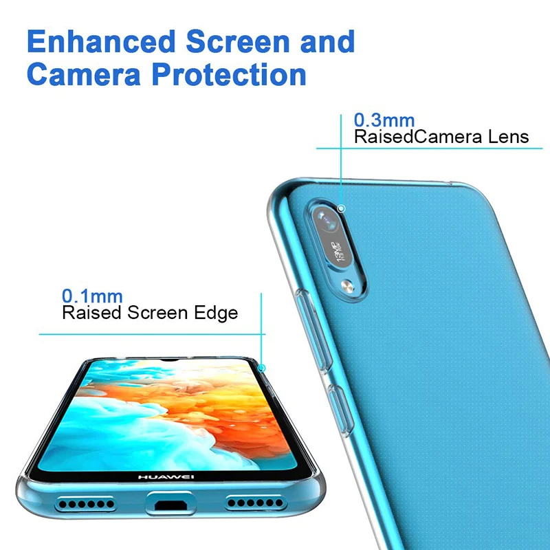 ТПУ Силиконовые чехлы для телефонов Huawei Honor 8A Pro Prime мягкая задняя крышка 360