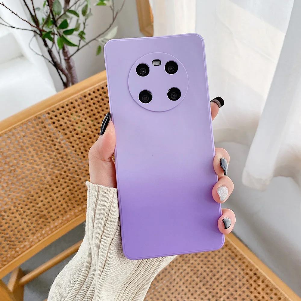 Gradient Matte Case For Huawei P40 P30 Mate 30 40 Pro Nova 7 8 Phone Honor V30 V20 V40 X10 9X Soft Cover | Мобильные телефоны и
