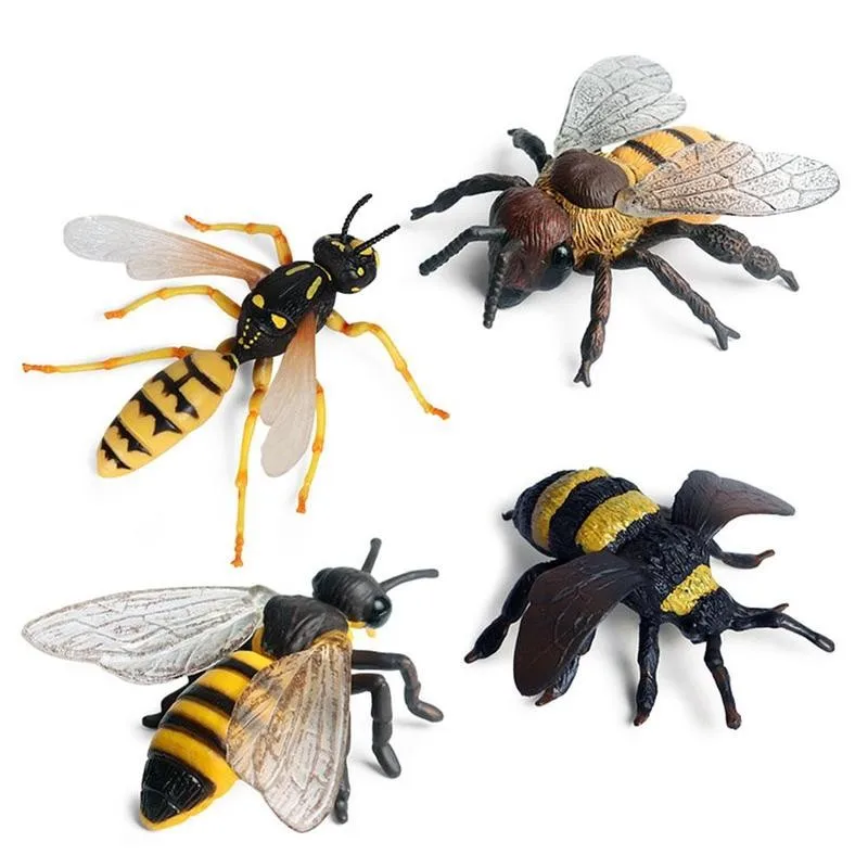 

Simulation Animal Bee Model Toys Figures Dolls Toys For Children Party Festival Home Decoration Bag Shoes Accessories