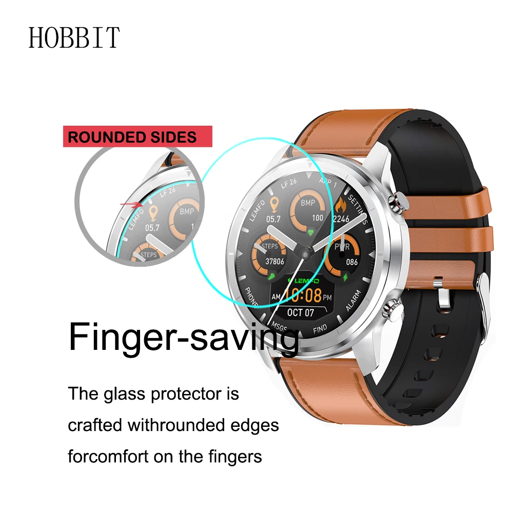 2 шт. 2.5D 9H HD прозрачное закаленное стекло для LEMFO LF26 1 3 дюймовая Защитная пленка