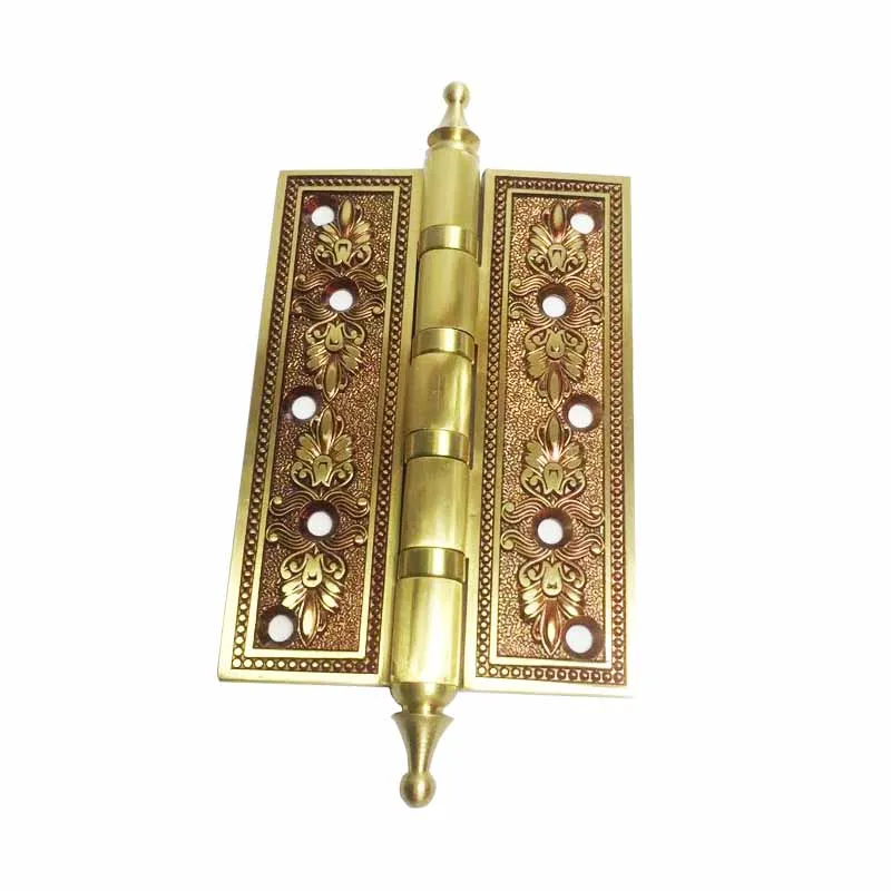 1 шт. роскошные дверные петли с головкой короны Твердые Латунные толстые плоские