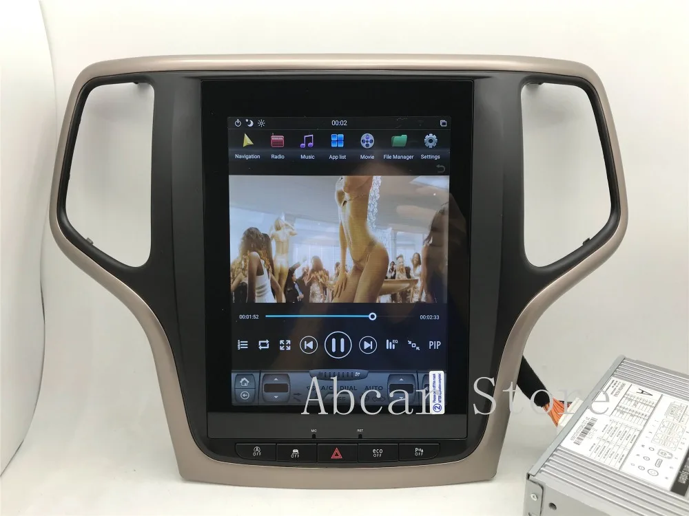 10,4 ''Tesla стиль Android 8,1 автомобильный dvd-плеер gps навигация для JEEP Grand Cherokee 2012- стерео радио CARPLAY ips PX6 HDMI