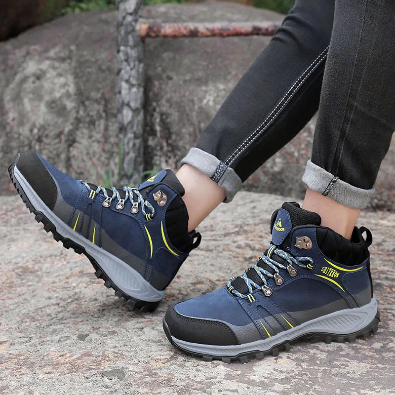 Winter Men Women Hiking Boots Waterproof Trekking Shoes Man Outdoor Climbing Shoes Men's Mountain Footwear zapatillas hombre