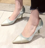 new spring and autumn pointed thin high heels shallow mouth womens shoes wedding banquet girls fashion trend sexy single shoes