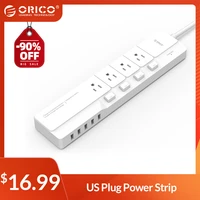 orico 4ac outlets 5usb ports power strip with sub control switch 1 5m extension corde us plug smart sockt usb charging port
