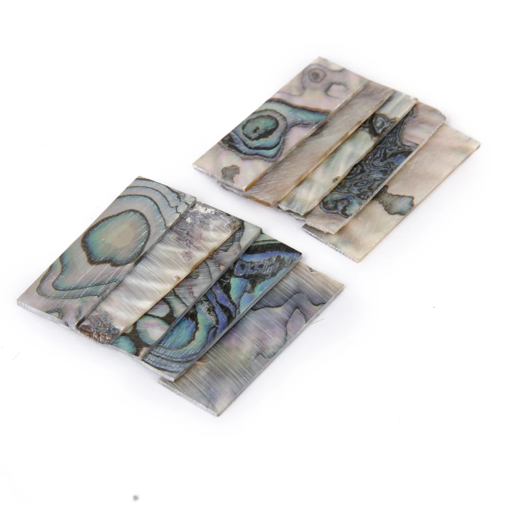 10 шт. прямоугольник СС перламутр заготовки в корпусе листы инкрустация 36x12x1 мм