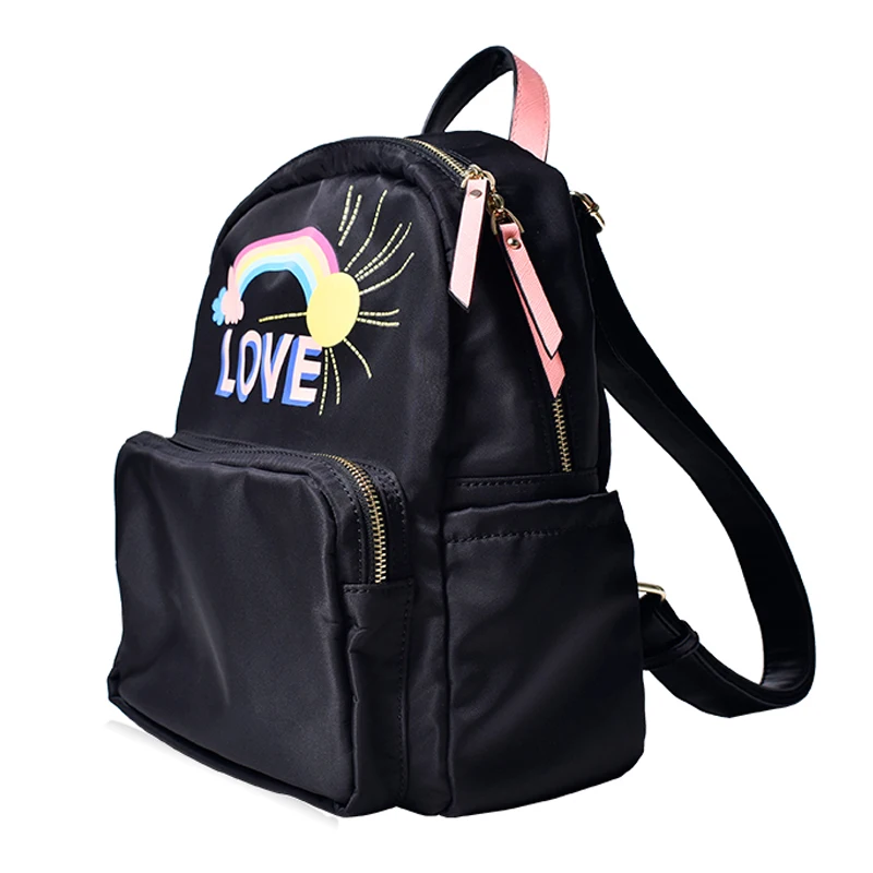 Backpack Women's Fashion Campus Schoolbag Versatile Printed Backpack Nylon Cloth WOMEN'S Bag travel backpack leather backpack
