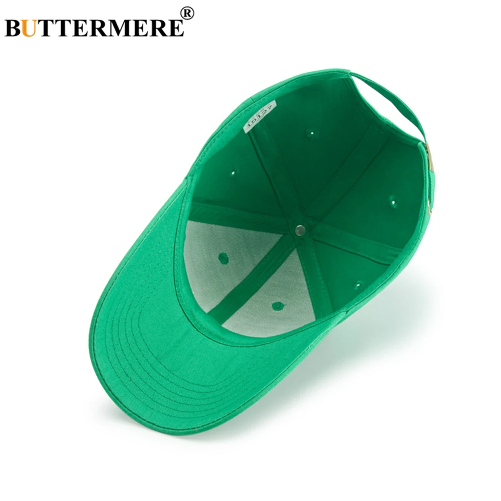 BUTTERMERE Green Baseball Hat Men Women Cotton Snapback Caps Bone Hats Adjustable Male Female Spring Summer Dad | Аксессуары для