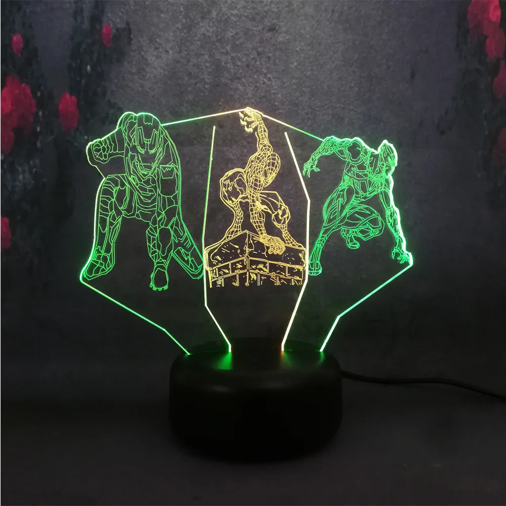 Смешанный двойной 7 цветов Иллюзия светодиодный сенсорный пульт дистанционного