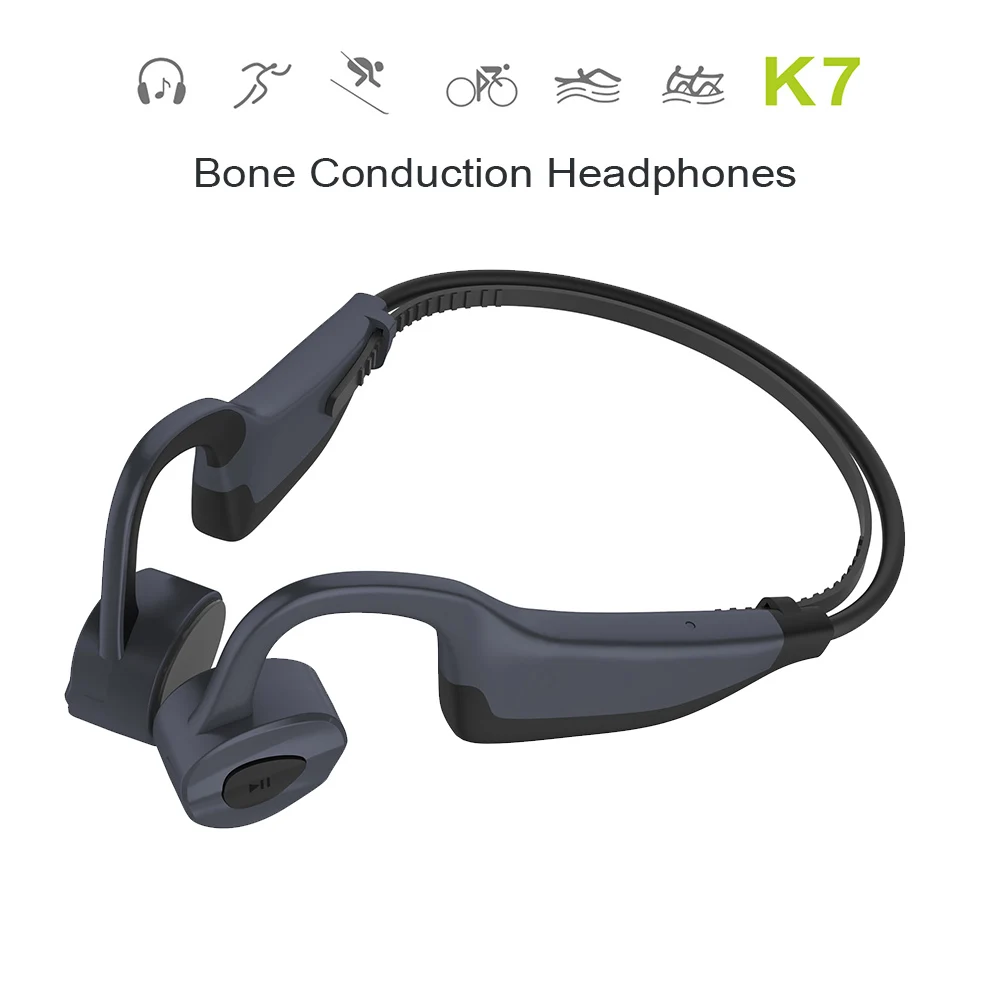 Наушники K7 с костной проводимостью Bluetooth 5 0 гарнитура IP55 водонепроницаемые