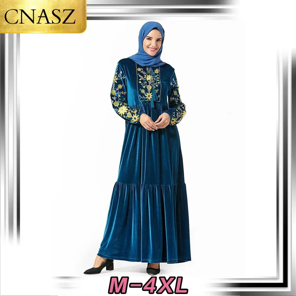 Мусульманское платье Среднего Востока размера плюс женская мусульманская